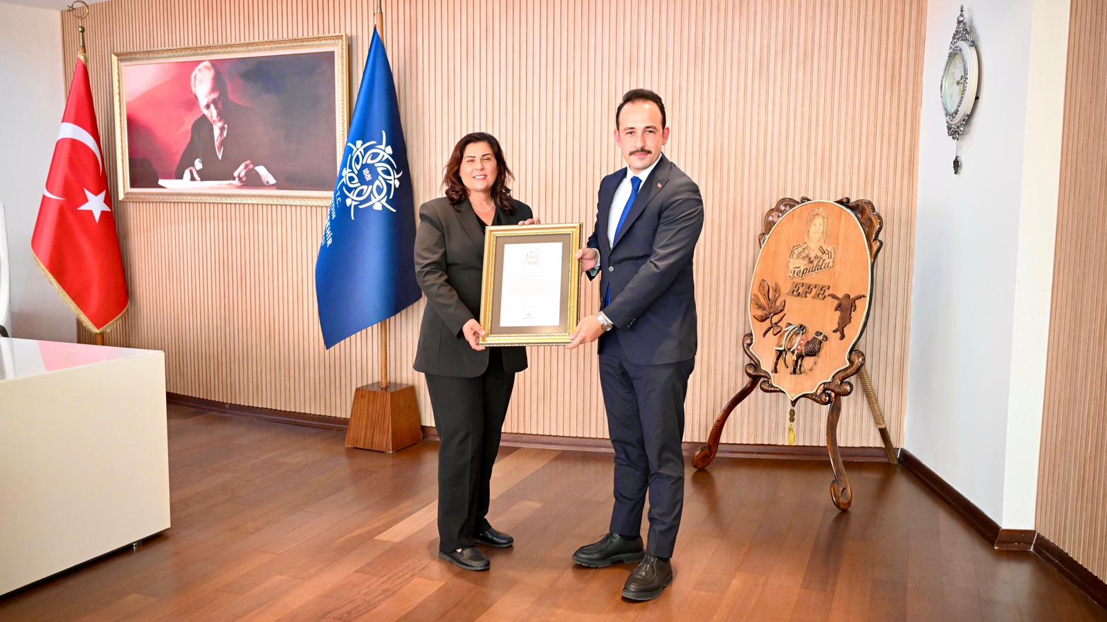 Aydın Büyükşehir Belediye Başkanı Özlem Çerçioğlu’na Aydın Vakıflar Bölge Müdürü