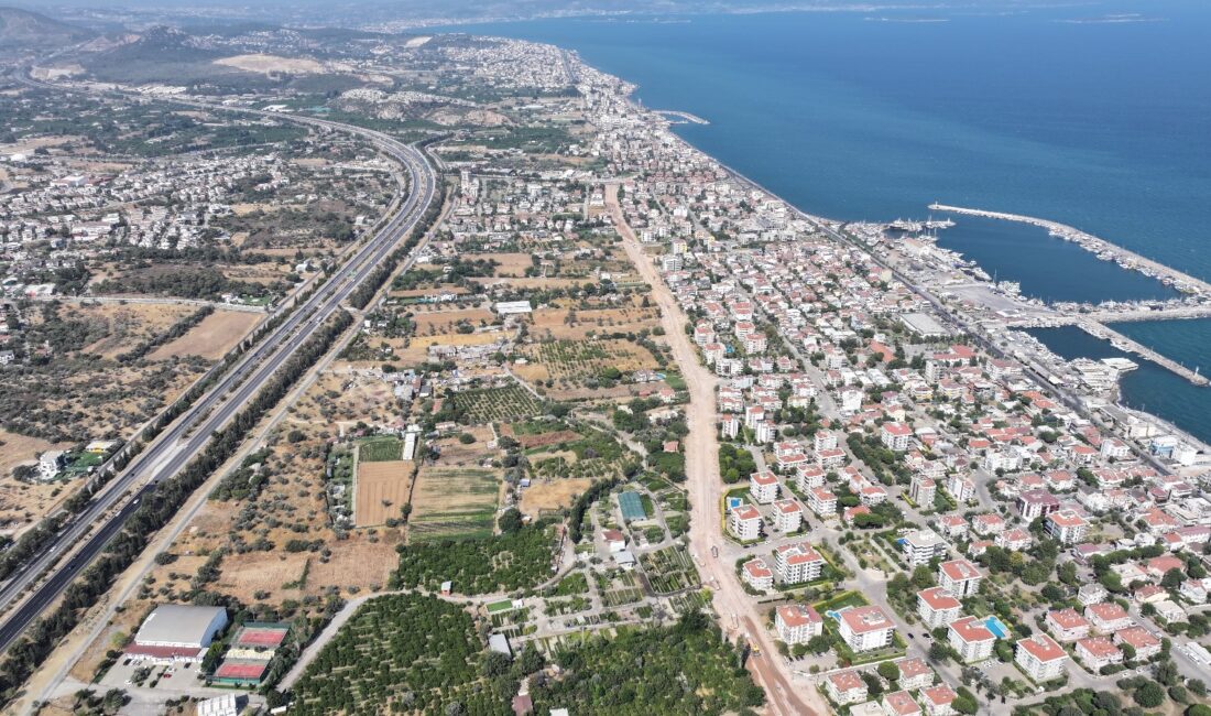 İzmir Büyükşehir Belediyesi'nin Güzelbahçe’de trafik akışını rahatlatacak 75. Yıl Cumhuriyet