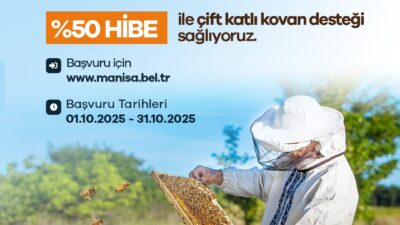 Manisa Büyükşehir Belediyesi, arıcılığı desteklemek için %50 hibeli çift katlı