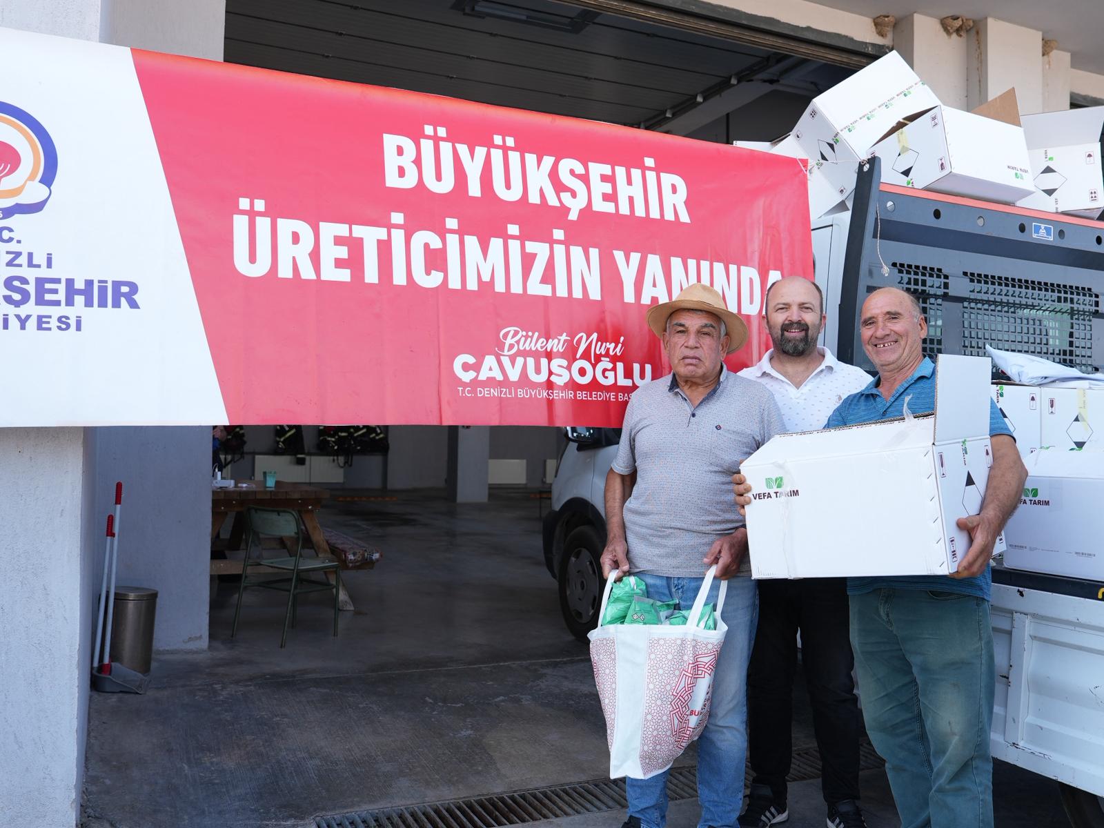 Denizli Büyükşehir Belediyesi, kırsal kalkınma vizyonu doğrultusunda çiftçilere yönelik bordo