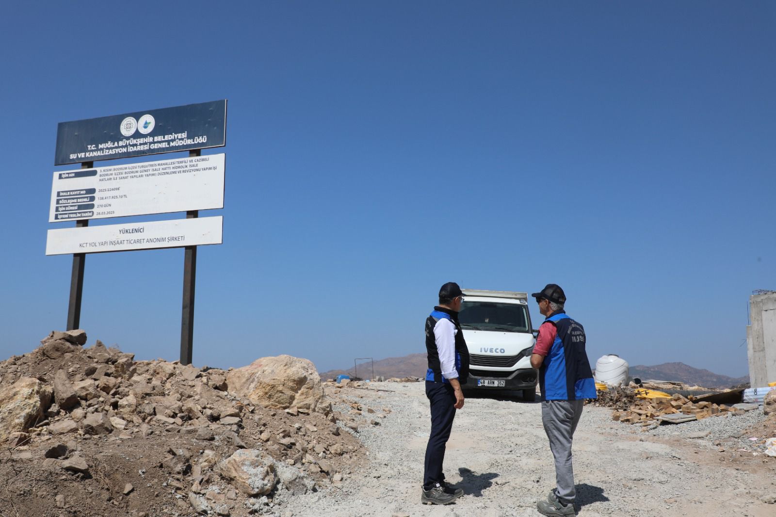 MUSKİ, Bodrum’da sık sık yaşanan su kesintilerini gidermek için ana