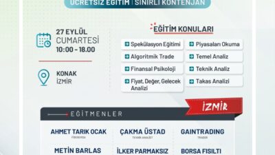 27 Eylül’de yatırım dünyasının önde gelen uzmanları İzmir’de bir araya